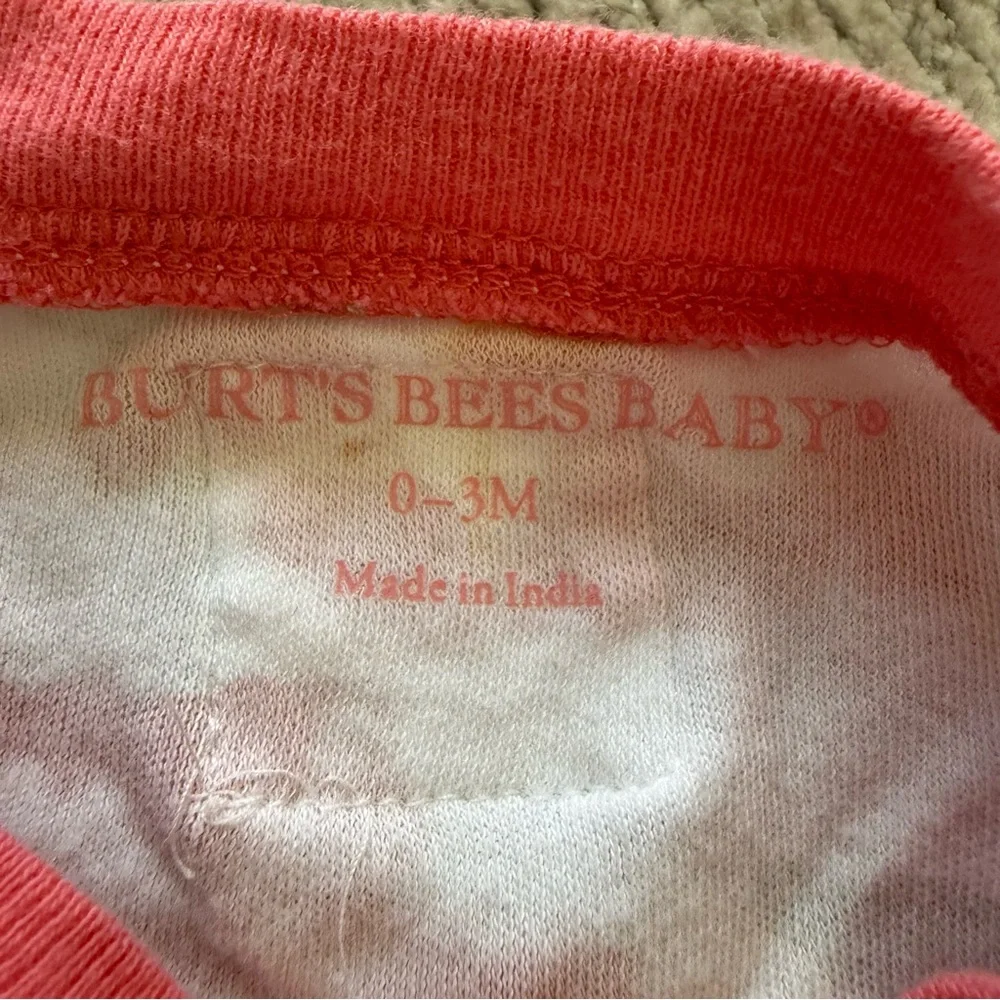 Burt's‎ Bees Baby Floral Footed Sleeper 0–3M Organic Cotton